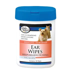 Four Paws Paños para Limpiar Oídos de Perros y Gatos