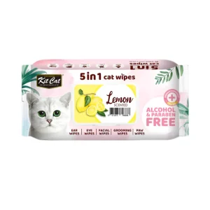 Kit Cat Toallitas Humedas Limon Para Gatos