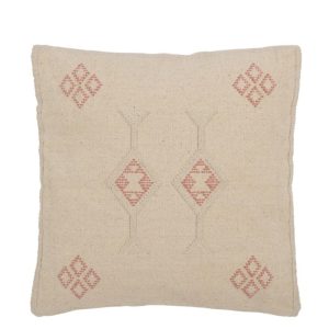 Cojín marroquí beige – rosa