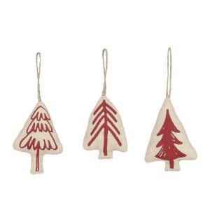 Árbol tela colgante rojo