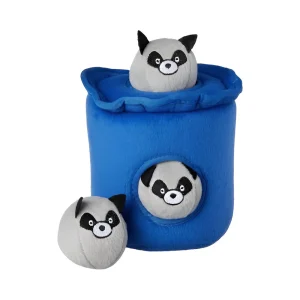 Basurero con Mapaches