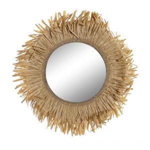 Espejo fibra marrón 40cm