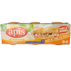 Apis Paté Suave facil de untar 3X80grs.