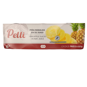 Pelli Piña rodajas en su jugo pack-3 x 227 grs.