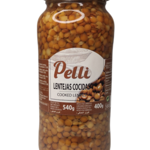 Pelli Lentejas cocidas tarro cristal 540 grs