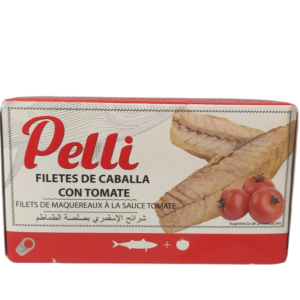 Pelli Filetes de Caballa con Tomate 90 grs.
