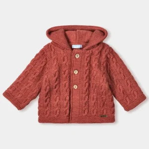Abrigo Capucha Terracota