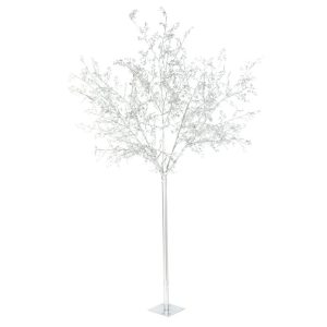 Árbol blanco LED metal 220 cm