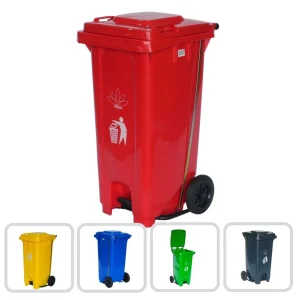 Cesto para Basura 120L-32G Reciclaje Ruedas y Tapa accionada por Pedal Bolsa38