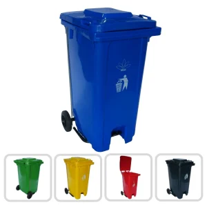 Cesto para Basura 240L-64G Reciclaje Ruedas y Tapa accionada por Pedal Bolsa50