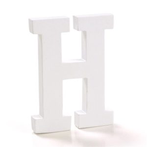 Letras decorativa “H mayúscula”