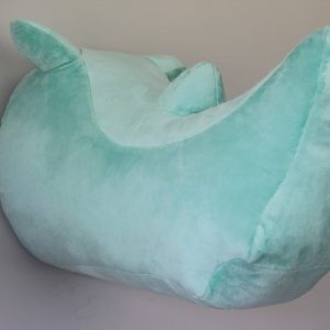 Cabeza Rinoceronte Peluche Verde